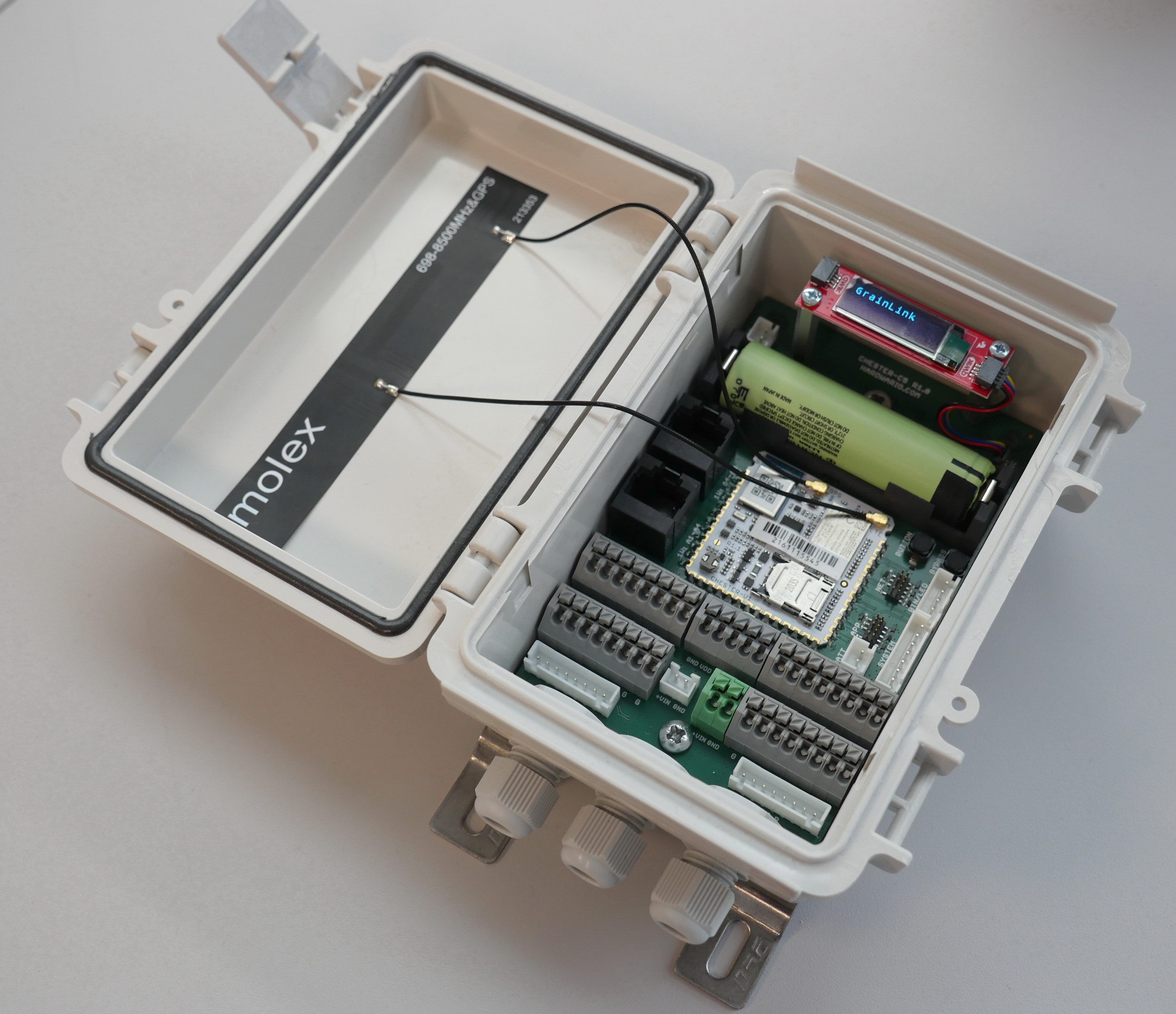 Chester X1 grain monitoring device