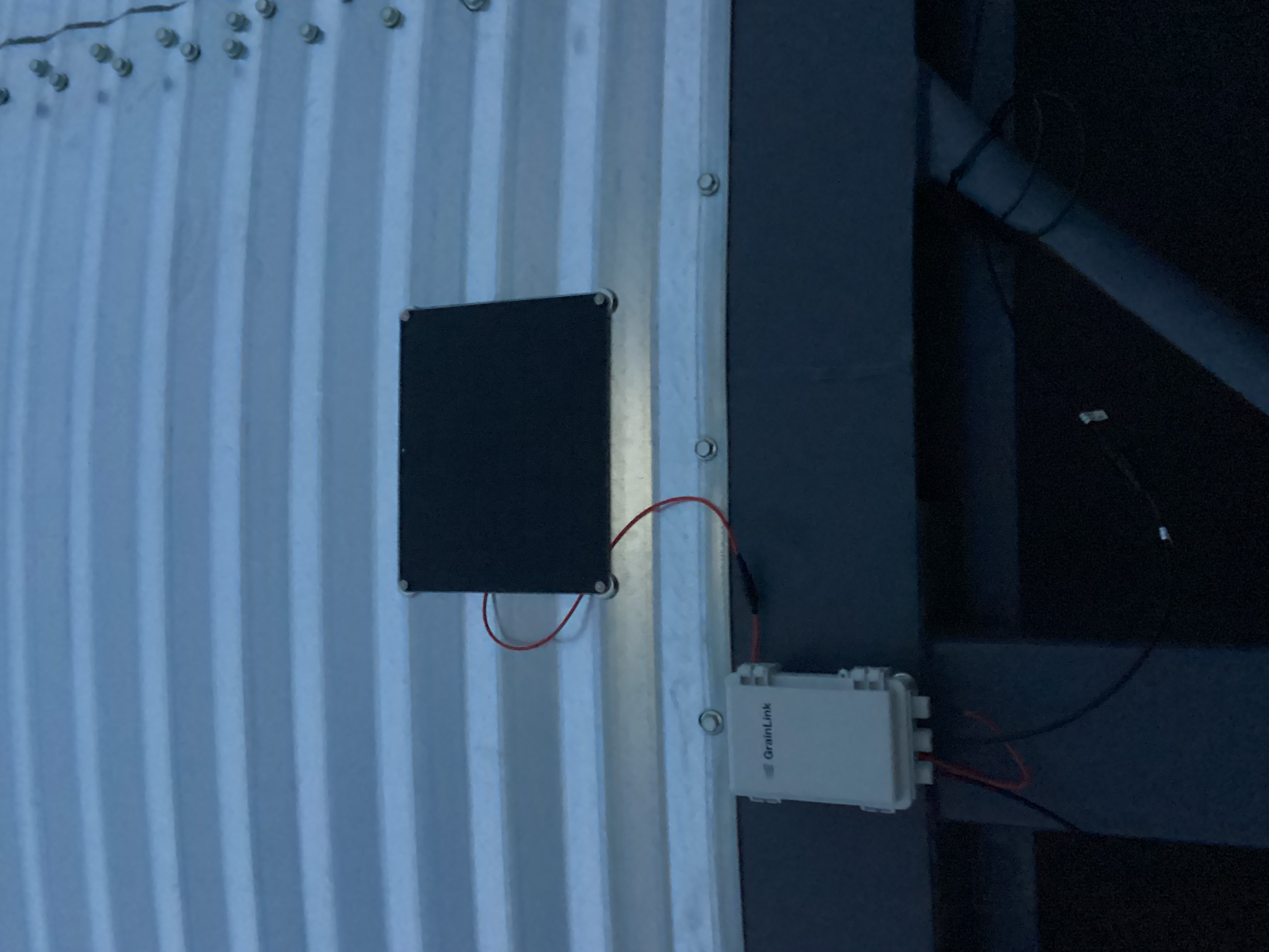 Close-up of solar panel and controller